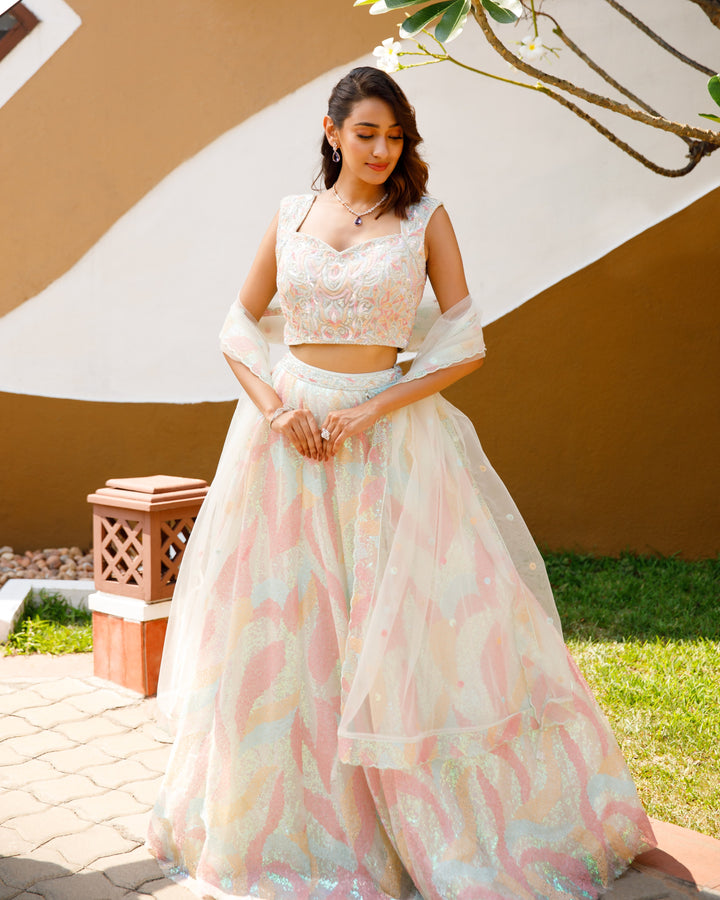 LEHENGA-CREAM-NET-KSY578632