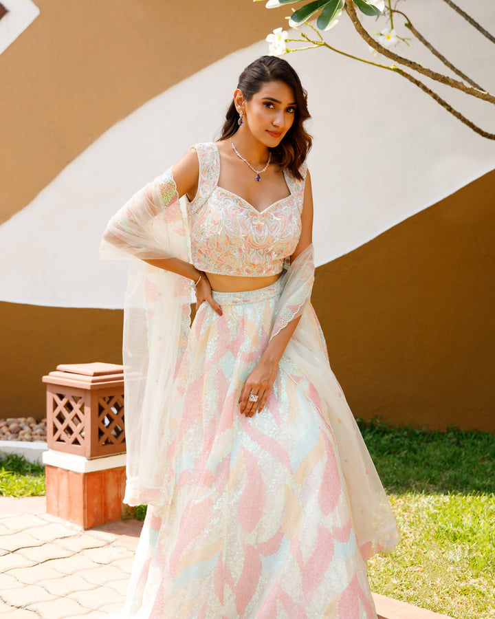 LEHENGA-CREAM-NET-KSY578632