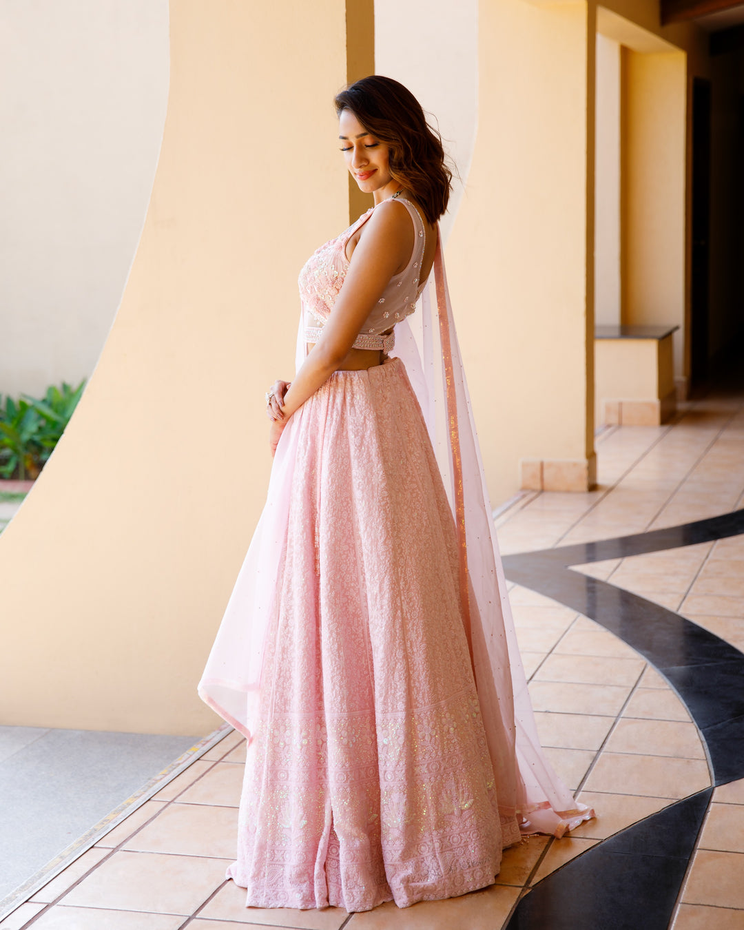 LEHENGA-BABY PINK-GEORGETTE-KSY554572