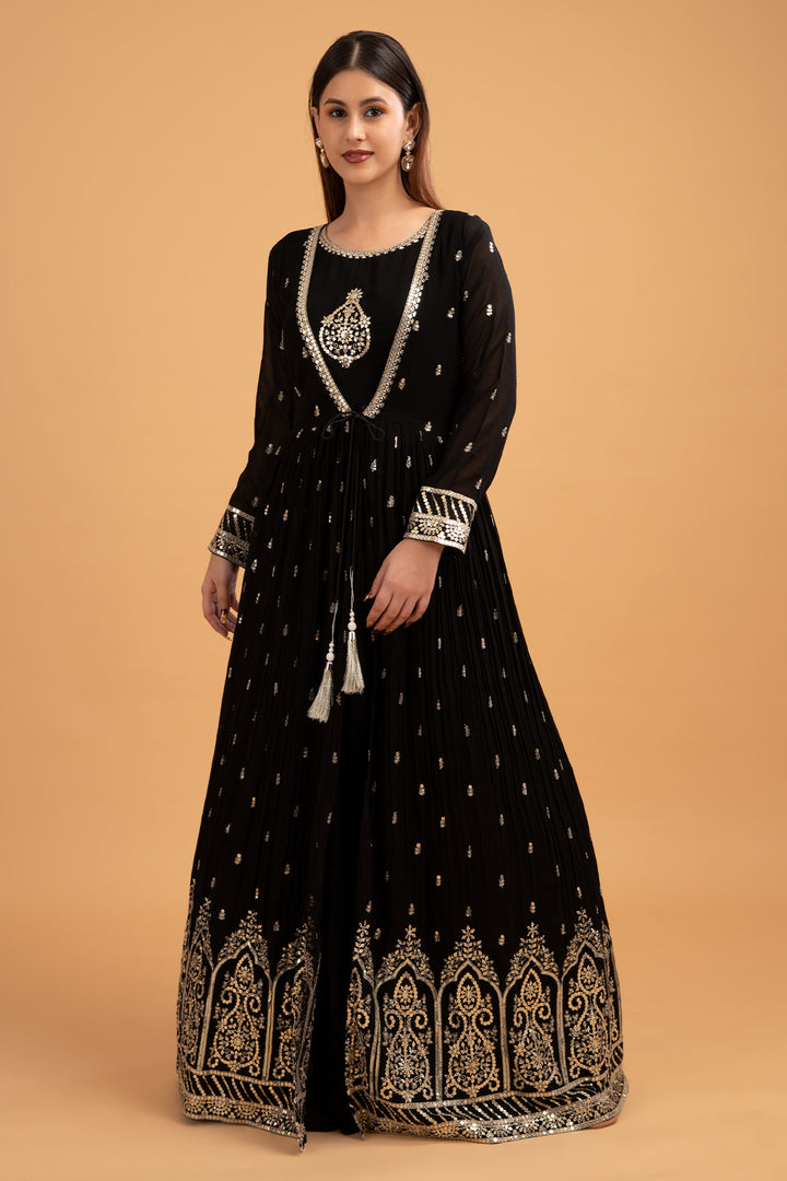 GOWN-BLACK-GEORGETTE-KSY560183