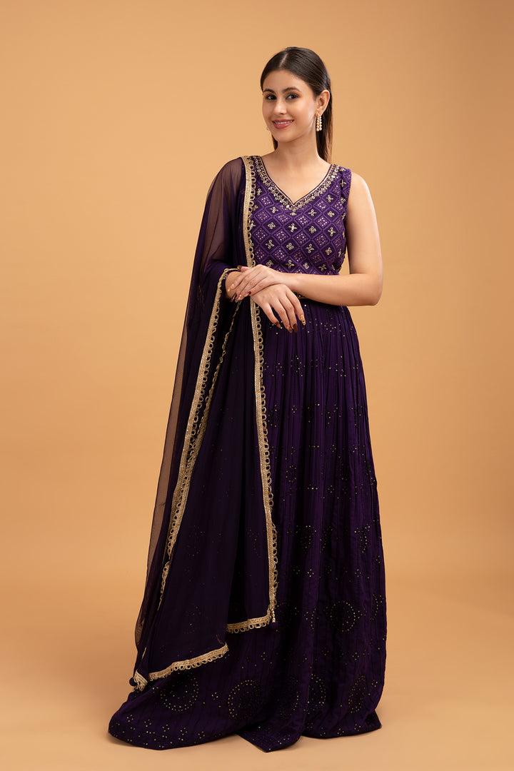 GOWN-PURPLE-GEORGETTE-KSY553540