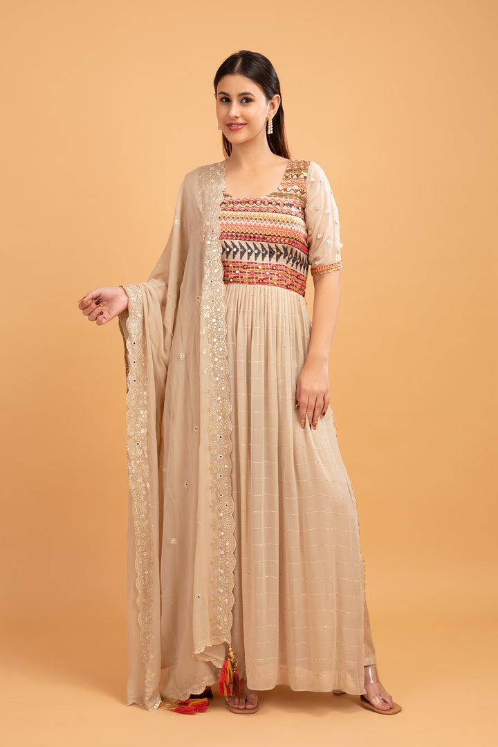 PALAZZO SET-BEIGE-GEORGETTE-KSY539394