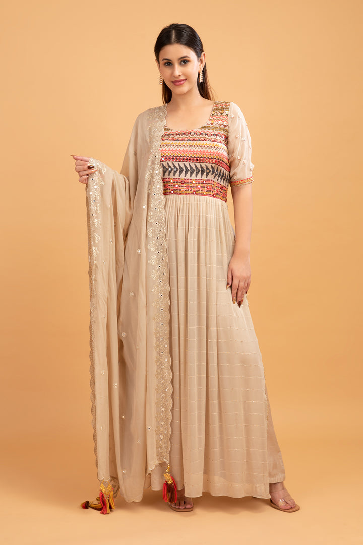 PALAZZO SET-BEIGE-GEORGETTE-KSY539394