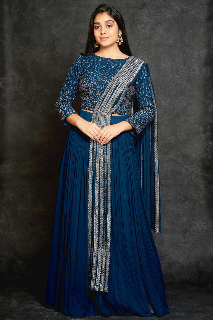 LEHENGA-BLUE-GEORGETTE-KSY395692